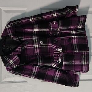 Amy Byer Girls Purple Peacoat